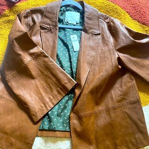 NWT Anthropologie Vegan leather jacket